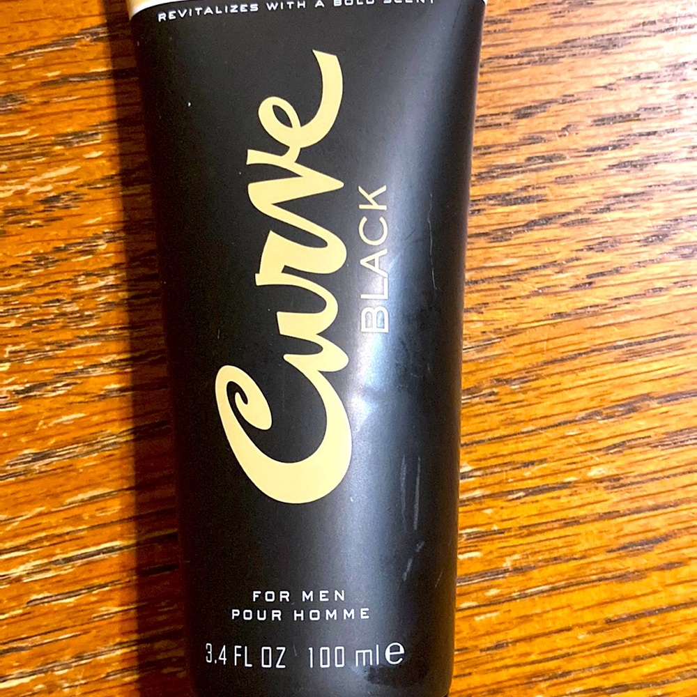 Curve Black Aftershave Balm. Bold scent,3.4oz 100 ml for men.